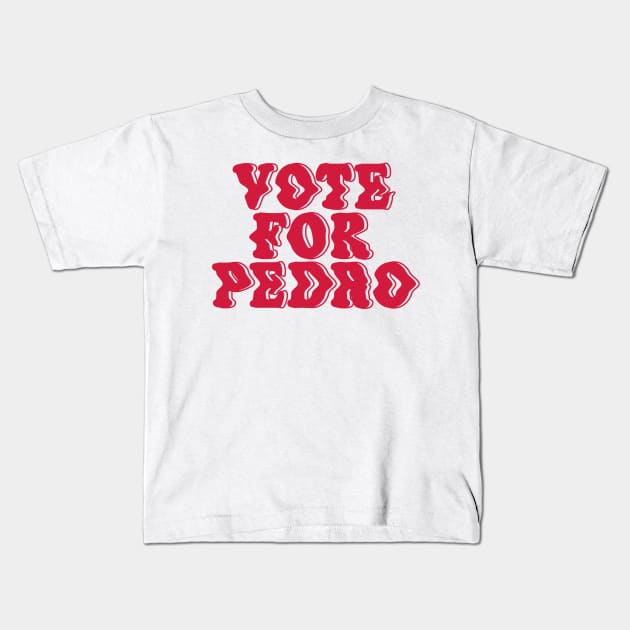 vote for pedro distortion effect Kids T-Shirt by rsclvisual